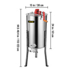 SucceBuy Honey Extractor 2 3 4 Frame Manual Electric Stainless Steel Honeycomb Spinner Crank Centrifuge Beekeeping Equipment