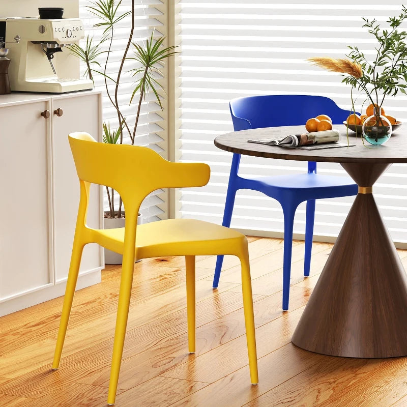 Kitchen Bedroom Plastic Chairs Stackable Dinette Kids Single Chair Party Dinner Sillas Para Sala De Estar Garden Furniture Sets
