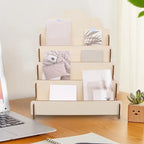 4 Tier Sturdy Wood Display Stand Sticker Display Stand Greeting Card Display Stands Card Organizers for Greeting Cards Postcards