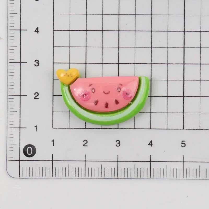 10/100pcs Cartoon Beach Umbrella Slippers Series Decorated Flatback Resin DIY Cabochon Crafts Supplies Hair Clips Decor Material