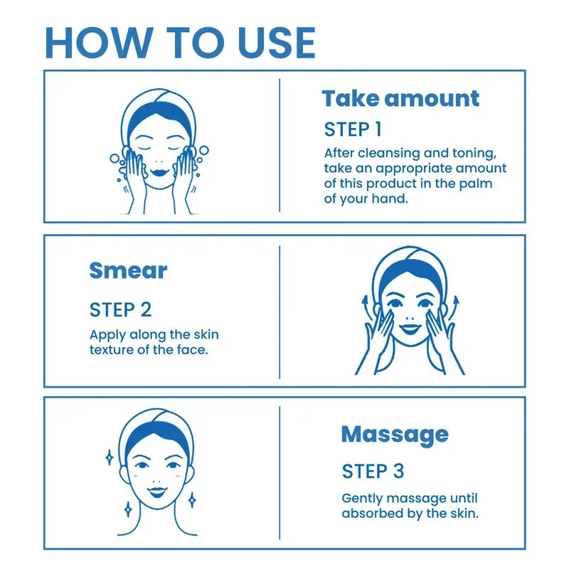 Blue Copper Peptide Wrinkle Serum Firming Lifting Reduce Fine Lines Restore Skin Elasticity Moisturizing Hydrating Brighten 30ml