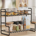 Modern Kitchen Organizer Shelf Waterproof Space Saving Kitchen Storage Stand Convenient Household Bathroom Storage Rack