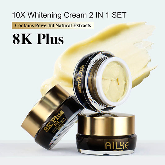 AILKE Whitening Face Cream - Reduces Dark Spots & Melanin with Collagen & Glutathione | All Skin Types | AlluCanFind