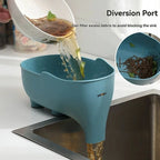Elephant Drain Basket Multifunctional Kitchen Sink Drain Basket Home Kitchen Living Room Vegetable and Fruit Washing Basket