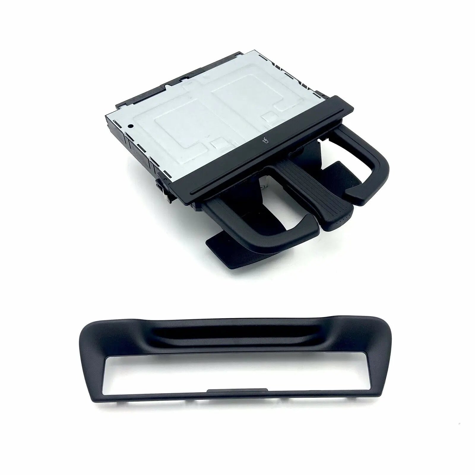 Rear Armrest Cup Holder Surround Trim Set Black Fit for-Audi A6 / A7 2011-2016 8P0885995B 6PS / 4G8863289A 4PK