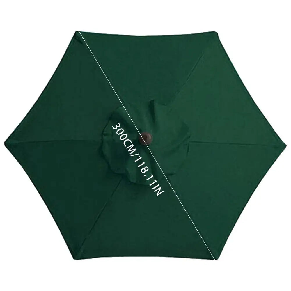 3M Parasol Replacement Cloth Without Stand Parasol Umbrella Cover Waterproof Sunshade Cloth Canopy Patio Garden Cover