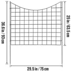 SucceBuy Garden Fence No Dig Fence Animal Barrier Fence Underground Decorative Garden Fencing with 1.5 in Spike Spacing for Yard