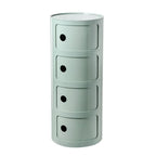Creative Bedroom Bedside Table Modern Minimalist Round Storage Small Cabinet Large Capacity Plastic Side Cabinet