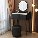 Rockboard Solid Wood Dressing Table Bedroom Modern Simple and Luxury Small 60 Mini 50cm Mesh Red Small Unit Makeup Table