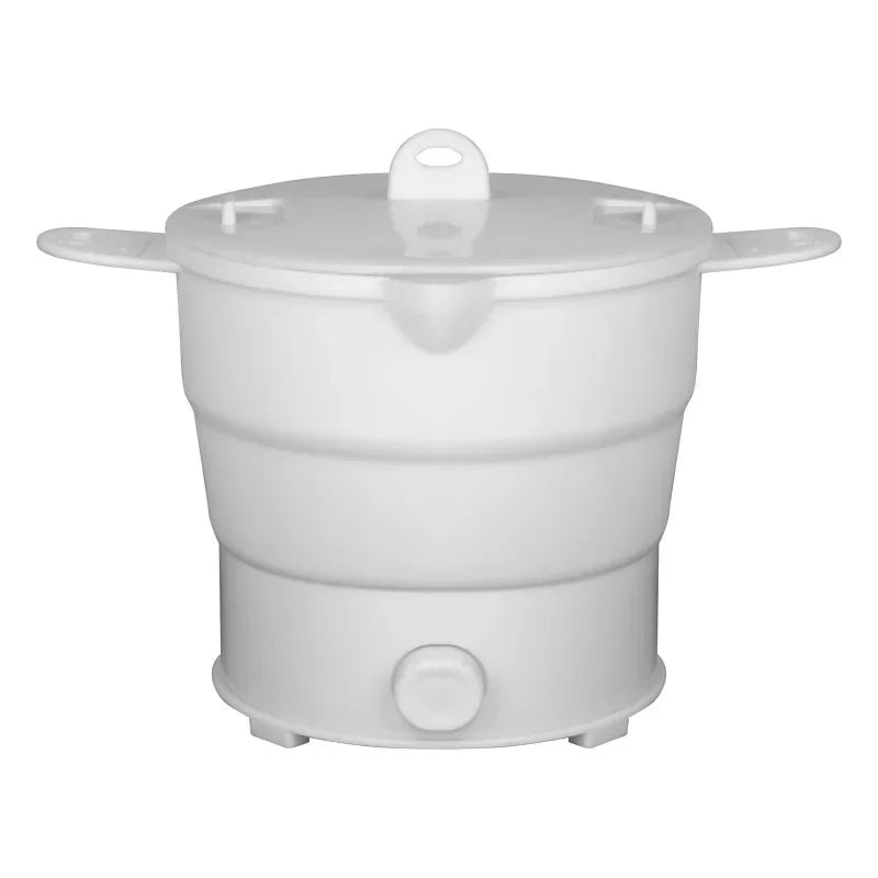 Foldable Electric Cooker 220V Mini Multifunction Hot Pot Food Steamer Cooking Machine for Dormitory Noodle Cooker for Travel