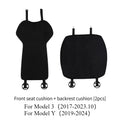 Seat Cover Cushion for Tesla Model 3 Y Flannel White Seat Protection Mat Anti-dirty Non-slip Cushion Car Interior Accessories