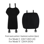 Seat Cover Cushion for Tesla Model 3 Y Flannel White Seat Protection Mat Anti-dirty Non-slip Cushion Car Interior Accessories