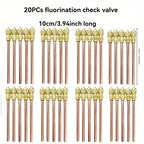 10/20PCS Car AC Refrigeration 100mm/125mm Accessories Valves Copper Tube Filling Parts 3.4 Mpa Home DIY Power Tool