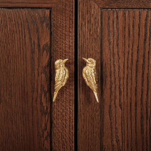 Brass Fortune Bird Knob Creative Drawer Cabinet Door Handles Kitchen Cabinet Shoe Knobs Pure Copper Handles for Furniture Decor