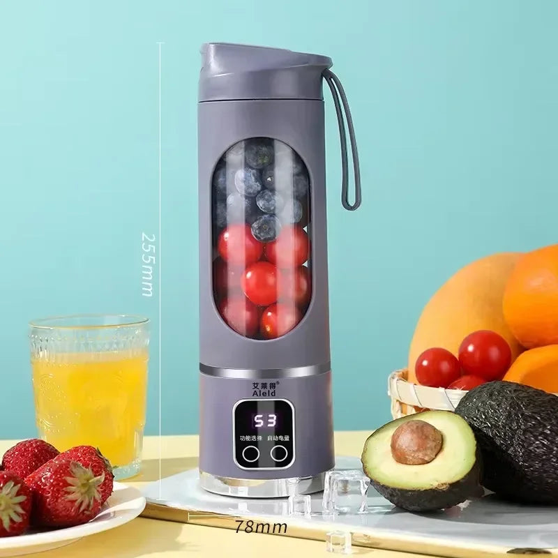 Portable Electric Juicer Cup 8/12 Blades Mini Milkshake Blender for Fruit Milk Juice Making at Home Office Travel