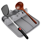 KYCOR-Silicone Kitchen Utensils Storage Tray Spoon Spatula Pot Lid Chopsticks Kitchen Utensils Placemat