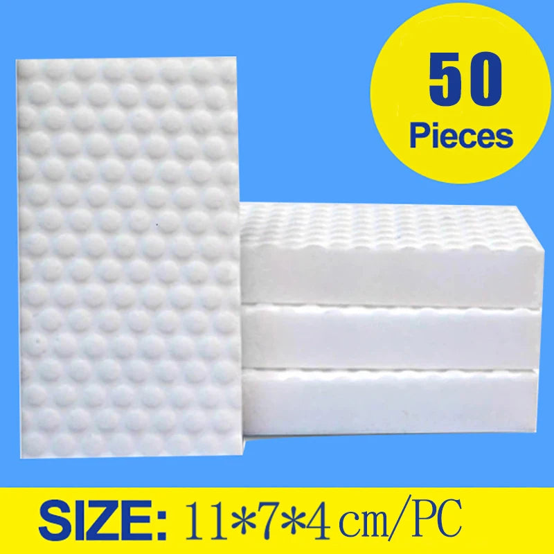 50/80/120pcs/Lot Extra Large Melamine Magic Compressed Sponge Eraser Dishwashing Kitchen Bathroom Office Cleaner Cleaning Tool