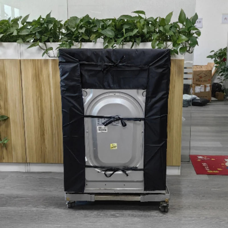 Washing Machine Cover Outdoor Sunscreen Front Load Laundry Dryer Covers Waterproof 210D Oxford Cloth Washing Machine Dust Cover