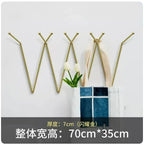 Nordic Clothes Hat Rack  Creative Wall Hanging Hooks, Simple Bedroom Coat Hanger, Light Luxury Design, Bathroom Organizer