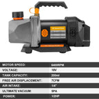 Gisam 1/2HP 7CFM Refrigerant Vacuum Pump 1/4 Air inlet Refrigeration for Car House Air Conditioning For Makita 18v Battery Pin