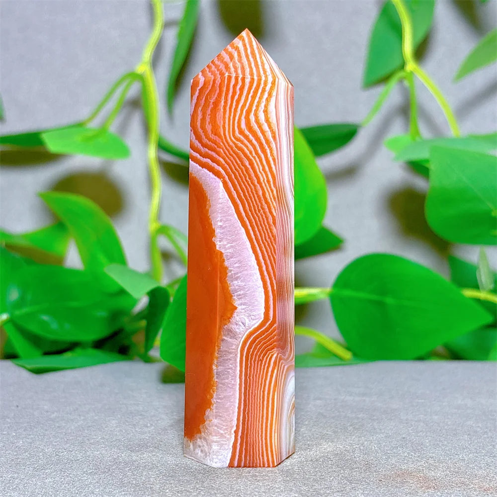 Carnelian Tower Crystal Natural Stone Quartz Home Decoration Minerals Reiki Craft Gifts Energy Healing Meditation Spiritual Love