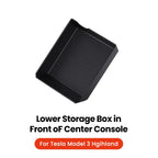YZ For New Tesla Model 3 Y Highland Juniper 2025 Center Console Under Storage Under Organizer Interior Storage Box Organizer