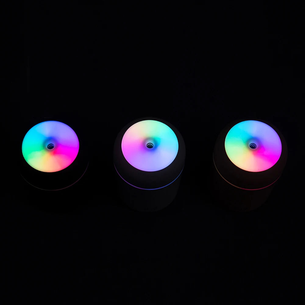 300ml Cool Mist Sprayer USB with Colorful Light Portable Electric Air Humidifier Mini Ultrasonic Air Humidifier for Car Bedroom