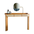 Simple Rattan Vanity Tables Woman Brown Adult Unique Makeup Desk Dressers Drawers Mirror Storage Penteadeira Furniture Home