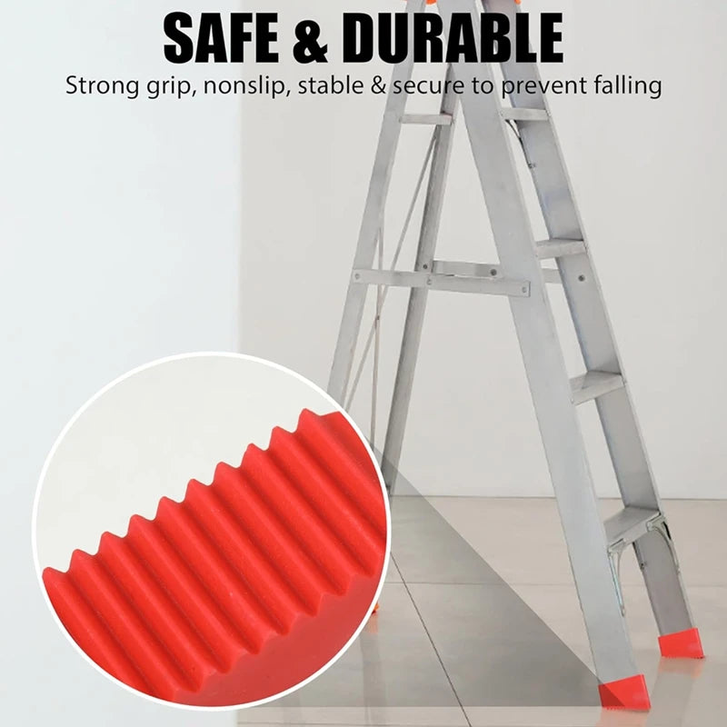 4Pcs Step Ladder Feet Covers Versatile Ladder Leg Covers Non-Skid Ladder Pads Rubber Foot Pad Insulating Foot Sleeve