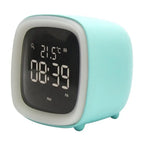 Cartoon Rabbit Deer Ear Alarm Clock Rechargeable Digital Display LED Nigh Light Table Clock Wall Clock Living Room LED Clock