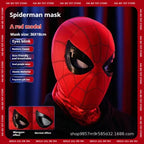 Spiderman Mascara Headgear Cosplay Moving Eyes Electronic Mask Spider Man Remote Control Elastic Toys For Adults Kids Gifts