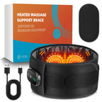 Heating Waist Support Belt Vibration Massage Waist Brace With 5 Levels Adjustable Heated Back Belt Abdomen Warmer Lumbar Support