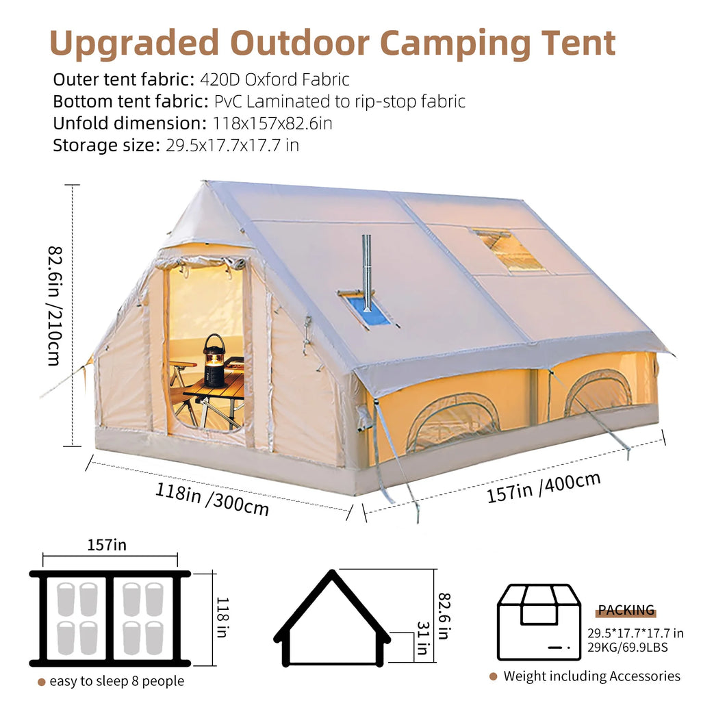 129 Square Feets Inflatable Tent Canopy ，Large inflatable tent house for Inflatable Furniture Toy,Outdoor Inflatable Toy