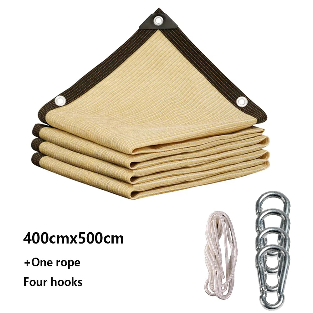 Multiple Sizes HDPE Sunshade Net Home Garden UV Protection 85-90% Sunshade Net Balcony Sunshade Car Shed Easy Installation