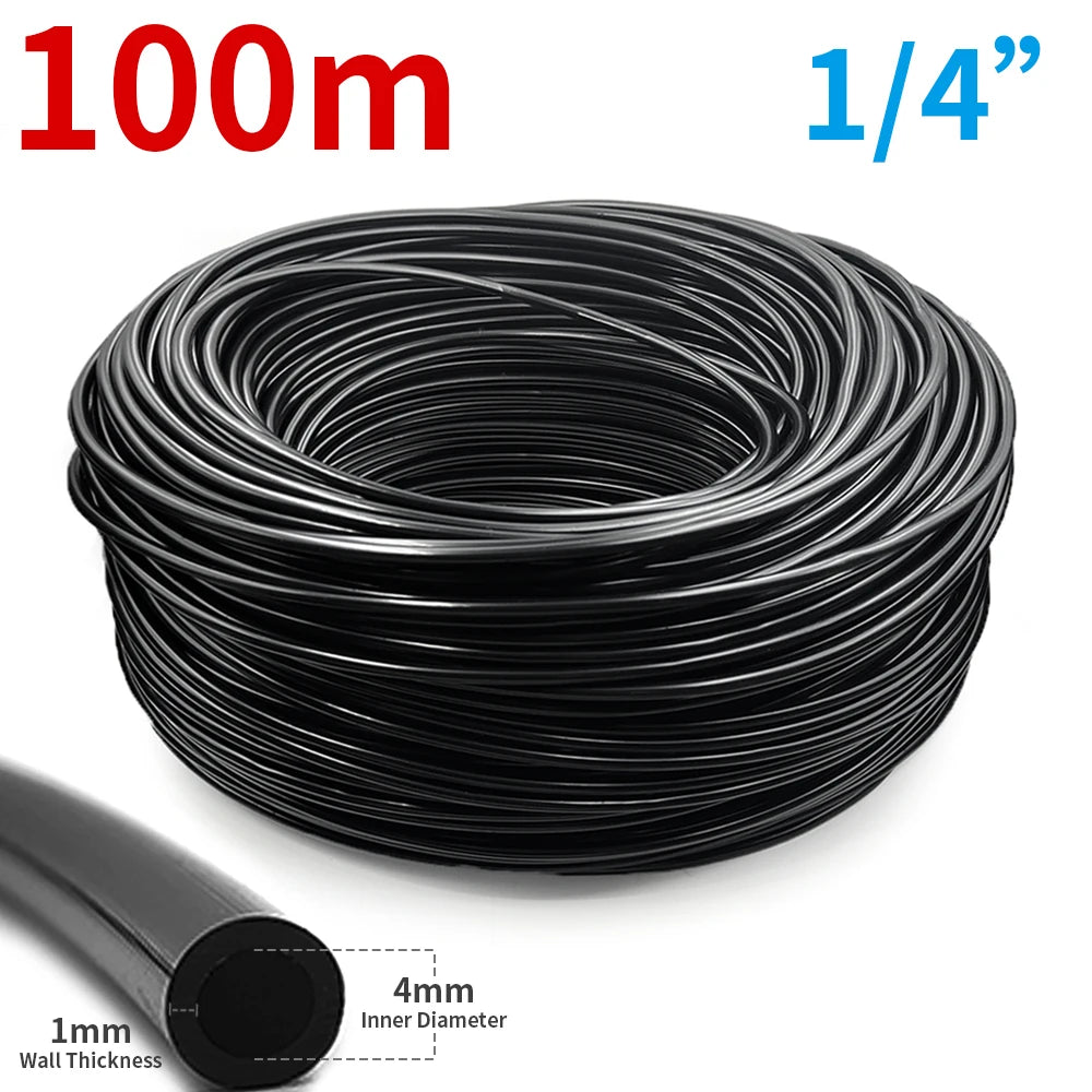 DIY Arbitrary Length 10M/20M/30M... Garden Hose 4/7mm Watering Irrigation System Supplies PVC Micro Drip Pipe Adjustable