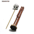 SNDHEATER DN32 250V 50Hz Electric Water Heater Element Thermostat Temperature Control Switch 1.5KW 2KW 2.5KW 3KW 4KW Full Copper