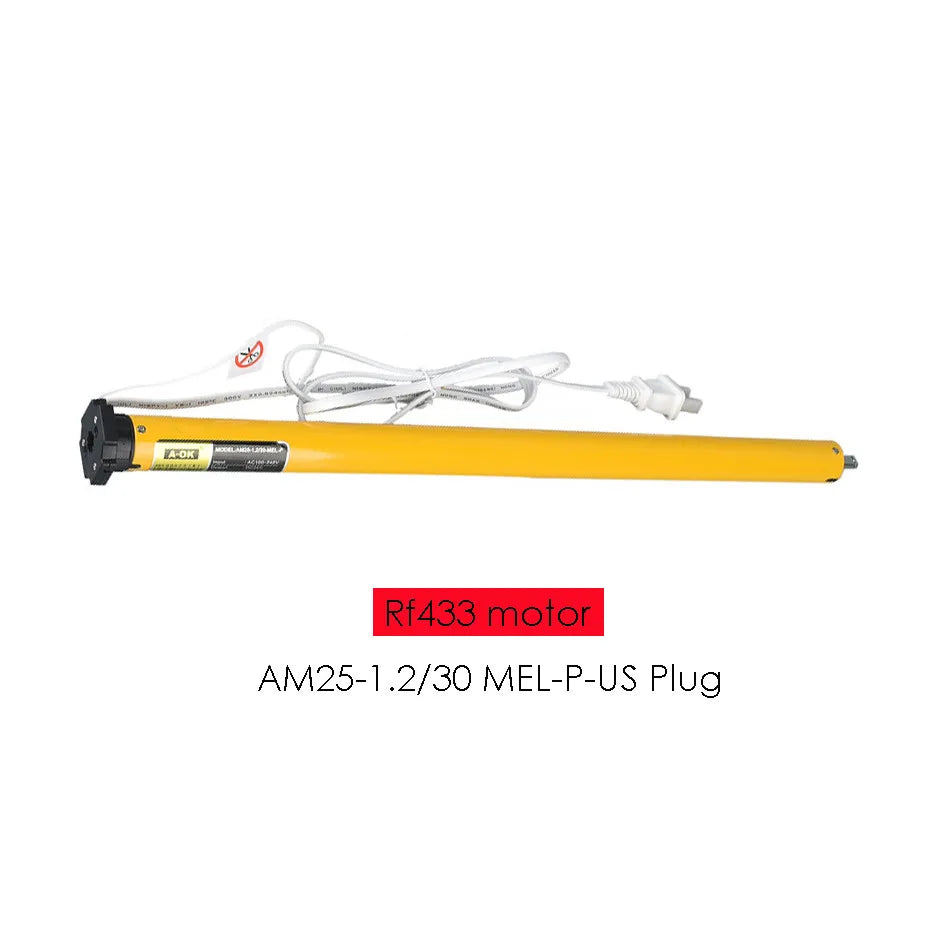 A-OK AM25 1.2/30 Rolling Tubular Motor,RF433 Motor,High Quality Motor for Rolling/Roman Curtain/Sun Blinds/ for 38mm Tube