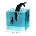 Whale Diver Ocean Decoration with Light Decorative Marine Whale Decor Beluga Killer Whale Megalodon Home Room Decor