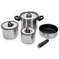 Customizable cooking pot set, camping kitchen induction non-stick soup pan, frying pan, outdoor cooker