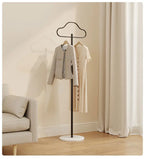 Scandinavian Accessible Luxury Clothes Hanger Bedroom Floor-Standing Household Clothes Storage Rack Living Room Metal Vertical Marble Coat Rack