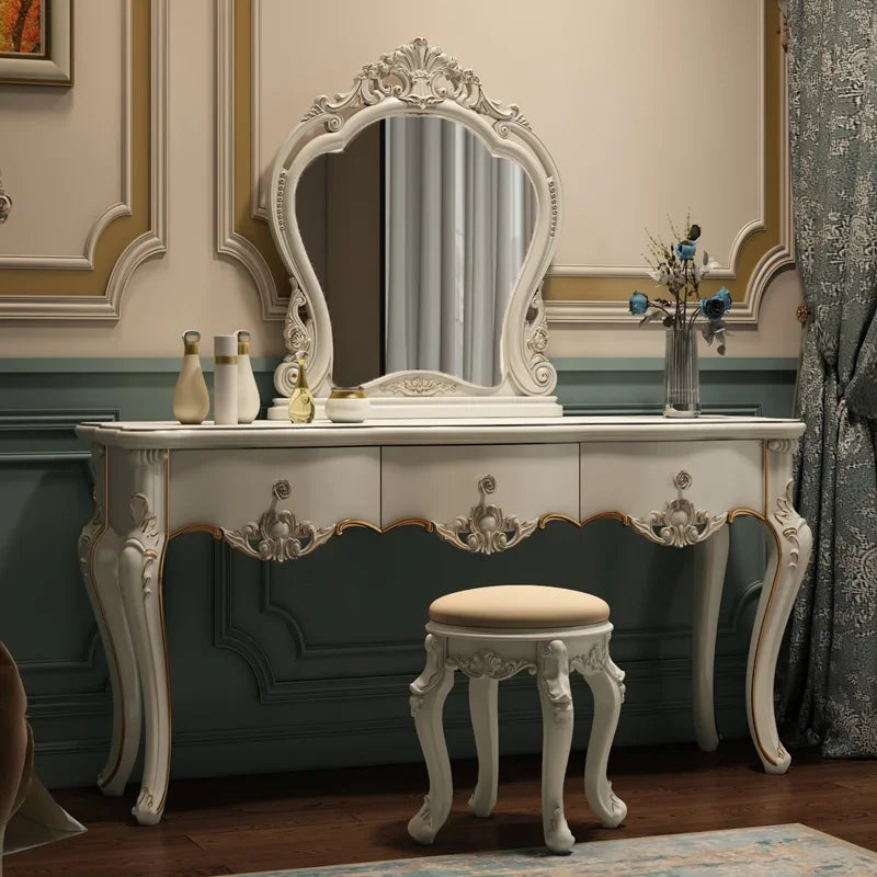 European dresser bedroom makees ins multifunctional princess dressing table storage cabinet integrated small apartment