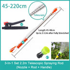 New Retractable 2.2/3.2m Spraying Rod For Hand Pressure Sprayer Outdoor Garden Pesticide Spray Tree Watering Can Accessories