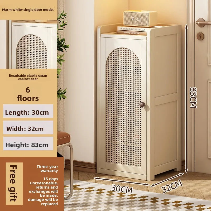 shoe cabinet multi-layer dust shoe rack large capacity double door shoe storage rack