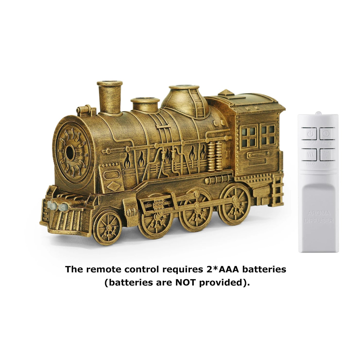 1PC USB Powered Small Train styling Aroma Diffuser also Mini Air Humidifier with Ambient Lights and 2-level Timing for Home