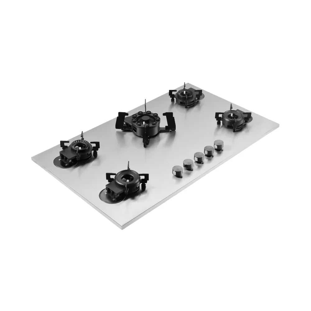 Home Hotel Kitchen Gas Stove New Design of Electronic Ignition Flip Top Stainless Steel Manual