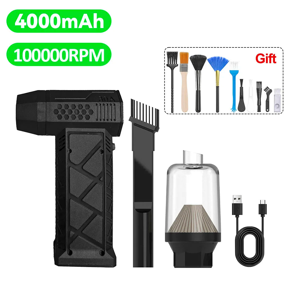 Turbo Jet Fan Powerful Air Blower 140000RPM 52m/s Electric Blower Brushless Motor Handheld Duct Fan High-Performance Cyclone 송
