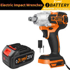 Jemi Tool 3-In-1 Cordless Electric Impact Wrench Drill Screwdriver with Brushless Motor Max 4000RPM Variable Speed