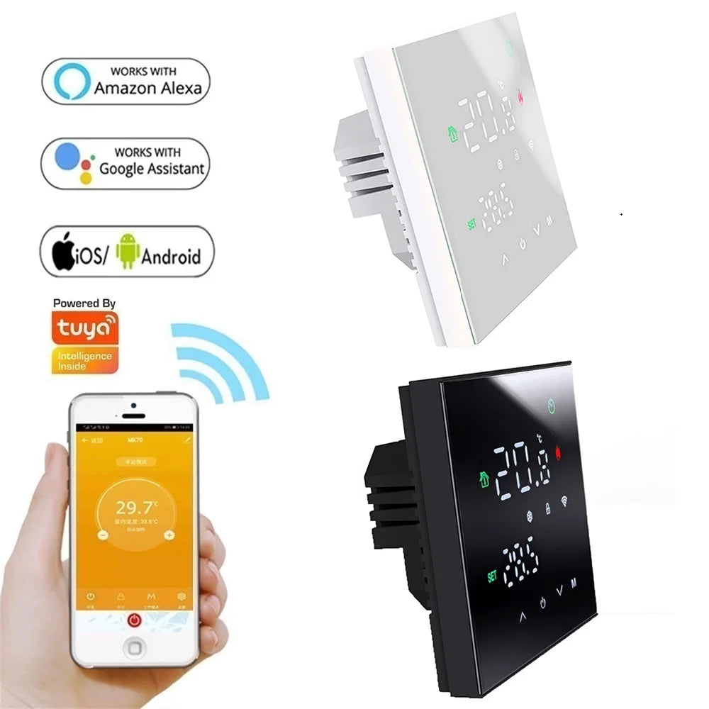 Smart Temperature Remote Controller M3H Tuya WiFi Thermostat 3A 16A LCD Display Touch Screen for Water/Electric Floor/Gas Boiler