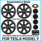 19 Inch Wheel Caps 4PCS Wheel Cover Performance Replacement Wheel Hub Cap Full Rim Cover Accessories For Tesla Model Y 2018-2024