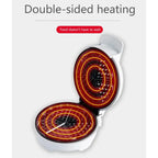 Belgian Waffle Maker - 5 Pieces of Heart-shaped Non-stick Coating, Heated on Both Sides, Suitable for Breakfast Dessert Parties